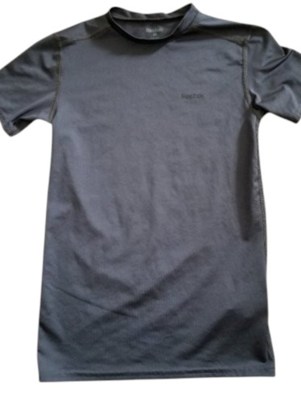 REEBOK Dark Gray Dri Fit Short Sleeved Top Boys Size 10-12